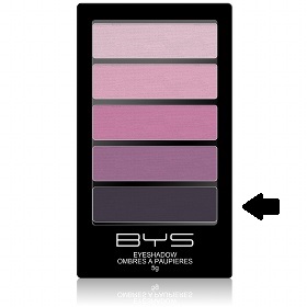 Palette 5 ombres à paupières Baie Sauvage BYS Maquillage