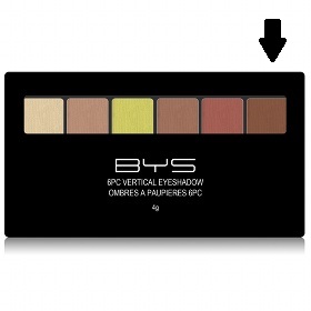 Palette 6 fards à paupières Naturel BYS Maquillage