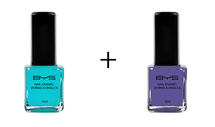 Tie and dye bleu BYS Maquillage